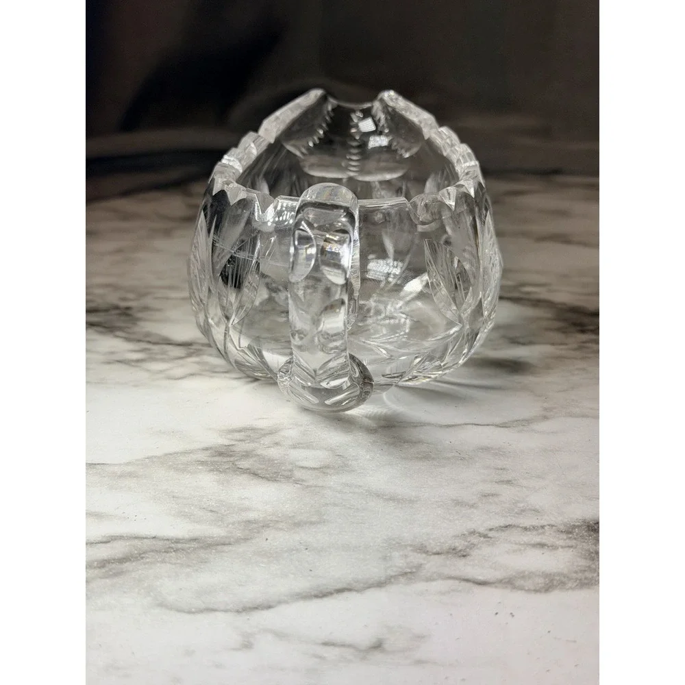 America Brilliant Period Style Cut Crystal Cream and Sugar Set Sunflower (3027)
